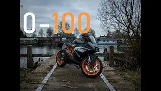 KTM RC125 0-100 Km/h | 0-60 mph | Acceleration | Pure sound
