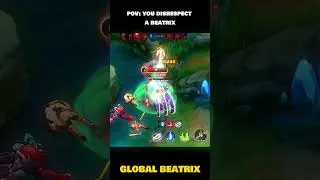 DON'T DISRESPECT A BEATRIX🗿#MLBB #Beatrix #KiRBi #oneshot #beatrixbestbuild #topglobalbeatrix