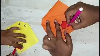 Easy origami dog for kids| kids craft easypapercraft ideas|making super cute paper dog🐕 |@ArtfulAmey