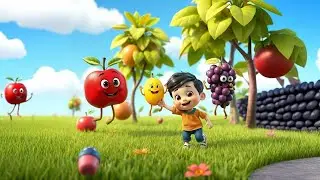 Kids cartoon poem colours name Learn Colours with Fruits 🌈 | Fun Cartoon Song for Kids