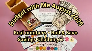 Budget with Me August 2025 | Monthly Budget Reconciliation + Savings Challenges