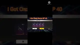 I Got Crazy Bunny MP40 |Most Rare Crazy Bunny MP40 | #shorts#crazy#bunny#mp40#freefire