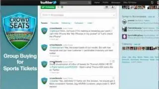 Screencast Review of Crowd Seats on Twitter