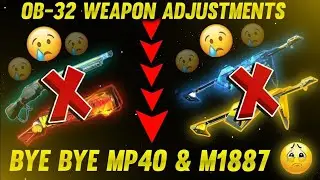 obb32 weapon adjustments 😢😢 new gun 🔫 ability test and mp40