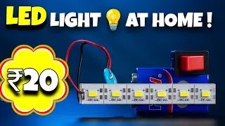 HOW TO MAKE DIY 20₹ LED Light Project 🔋 9V Battery Science Experiment | Cheap LED Hack #ledlights