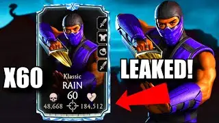 MK Mobile X60 Klassic Rain Review Gameplay on Faction Wars! Fusion Level X Rain Brutality Fatal Blow