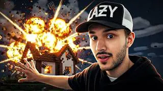Minecraft House Destroyed💥| Comments Made Me Do It 😈 | Lazy Jassi