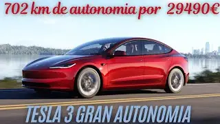 Tesla Model 3 Gran Autonom&iacute;a 702 km por 29490&euro;