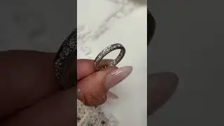Antique 1930s Full Diamond Eternity Ring in Platinum