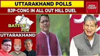 Uttarakhand Polls: Pushkar Singh Dhami-Harish Rawat In High Voltage Hill Clash | Assembly Elections