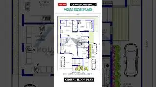45x60 North Facing House Plan | 2700 Square feet | 2bhk House #houzy #ashortaday #shorts #viralshort