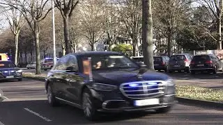 VIP-Eskorte Bundespr&auml;sident Frank-Walter Steinmeier in Bonn