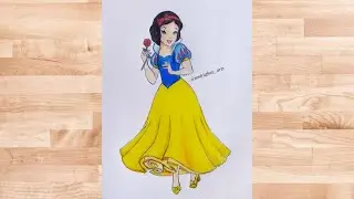 How to Draw Snow White | Disney Princess Drawing | Easy Step by Step