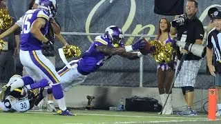 Vikings rookie Stefon Diggs almost scores on big punt return in Hall of Fame game