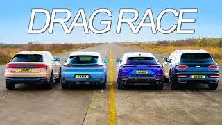Bentley vs Lamborghini vs Porsche vs Audi | 1/4 Mile Drag Race SUPREMACY 🚀