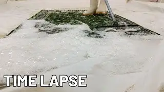 CLEANING A VELVET RUG! IN ONLY 5 MINUTES