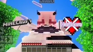 When I randomly started playing in hardcore mode | DiveTyPinkcuteX4 Minecraft Hardcore