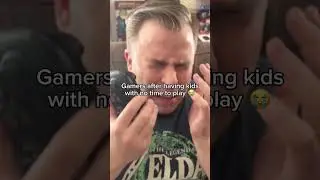 Gamer dad has no time to play games 😭 #gaming #gamerdad #dad #father #gamergirl #gamingmemes