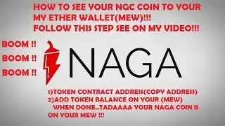 NAGA COIN HOW TO MAKE YOUR NAGA COIN TO SEE ON YOUR MY ETHER WALLET!!!