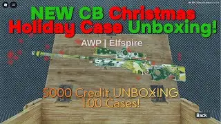 New Counter Blox Christmas Holiday Case Update! 100 Cases + 5000 Credit Unboxing! (ROBLOX)