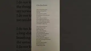 I do not know l Part-1 l Poetry l Poem l Stories l English