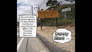🚴Bicycle Ride Venice Beach - San Pedro California 61 miles 100 kms long distance bike trek training