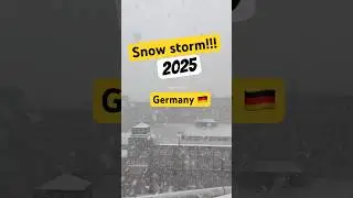 Snowstorm in Germany 🇩🇪 #germany #snow #fyp #foryou