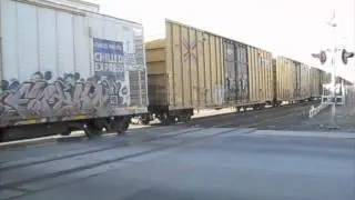 Eastbound Union Pacific manifest at Reno on 6 February 2012