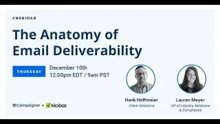 The Anatomy of Email Deliverability