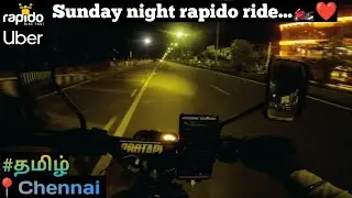 Sunday night earnings🏍️💰💸|Rapido,ola, uber bike taxi earnings❤️💸 #chennai #tamil