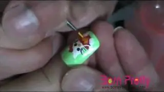 BornPrettyStore.com Acrylic Colored Painting Nail Art Tutorial