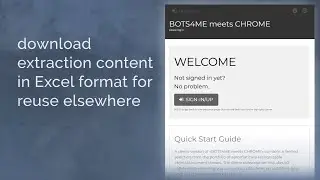 Browser Extension: Download Excel file