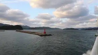 Ferry Manyo left Fukue Port