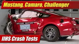 IIHS Crash Tests: 2016 Mustang, Camaro, Challenger