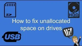 Quick fix to unallocated space on USB / SD card / Hard drive (Windows)