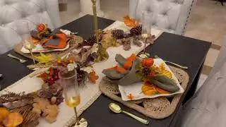 I Created a STUNNING Fall Decor Tablescape in Just 30 Minutes #freddiekinghomedecor