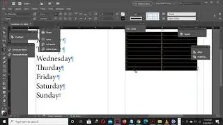 INDESIGN TABLE DATA
