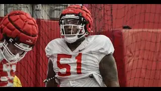 Arkansas Spring Practice Footage - Day 14