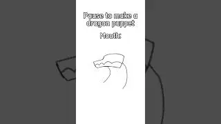 Pause To Make A Dragon Puppet #papercrafts #paperdragon #paperart #shorts #foryou #trending #trend