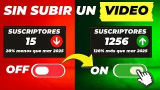 Haz esto para GANAR 1000 suscriptores SIN SUBIR un video a Youtube