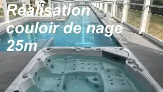 Réalisation Lynéo Piscines - Couloir de nage 25m