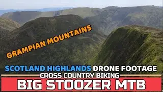 SCOTLAND DRONE FOOTAGE. Grampian mountains.