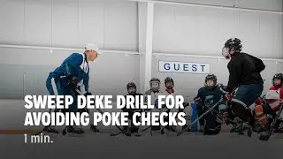 Sweep Deke Drill For Avoiding Poke Checks