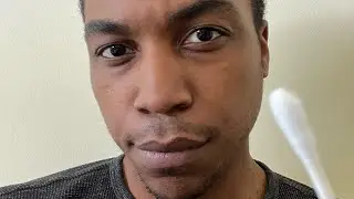 Ear Cleaning with a cotton swab👂🤤😴 (ASMR)