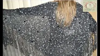 Como tejer un chal con un bastidor triangular