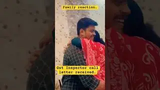 Family reaction on ssc cgl result call letter for GST Inspector #family #ssccgl #gstinspector #viral