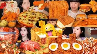 ASMR BEST*KOREAN MUKBANGERS* EATING DELICIOUS KOREAN FAST FOOD||MUKBANG COMPILATION*BIG BITE*