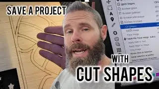 Save Your Laser Projects with Cut Shapes in LightBurn | Fix Bad Wood & Glue Streaks