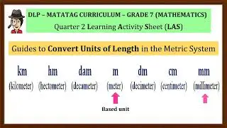 Math 7 Video-Based DLP Quarter 2 LAS 10 👉 Conversion Units of Length in Metric System Made Easy! 📏✨🔢