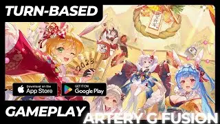 Artery Gear Fusion 2023 | Anime Turn Based RPG Android iOS Mobile Gameplay
